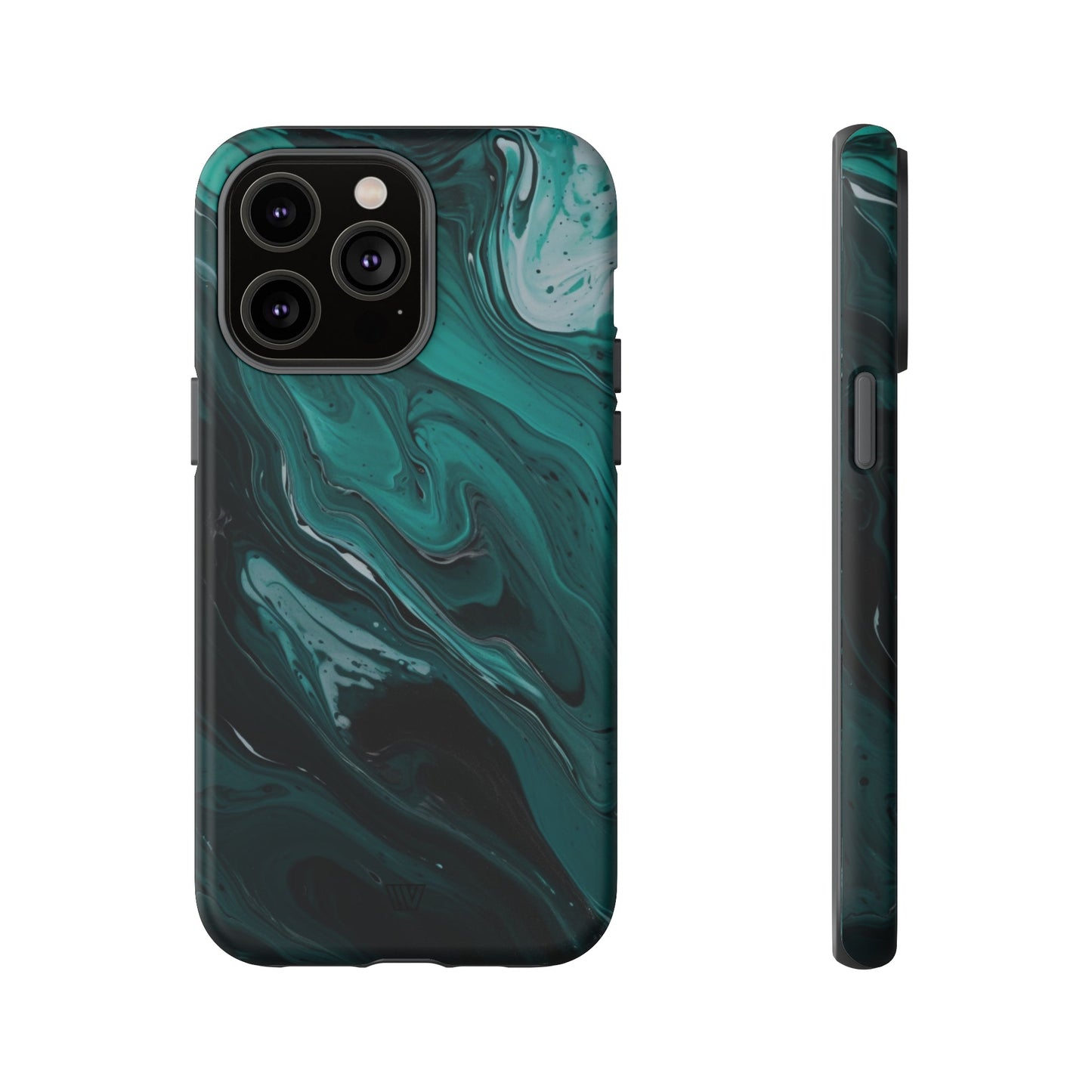 TEAL PAINT SWIRL | Tough Phone Case