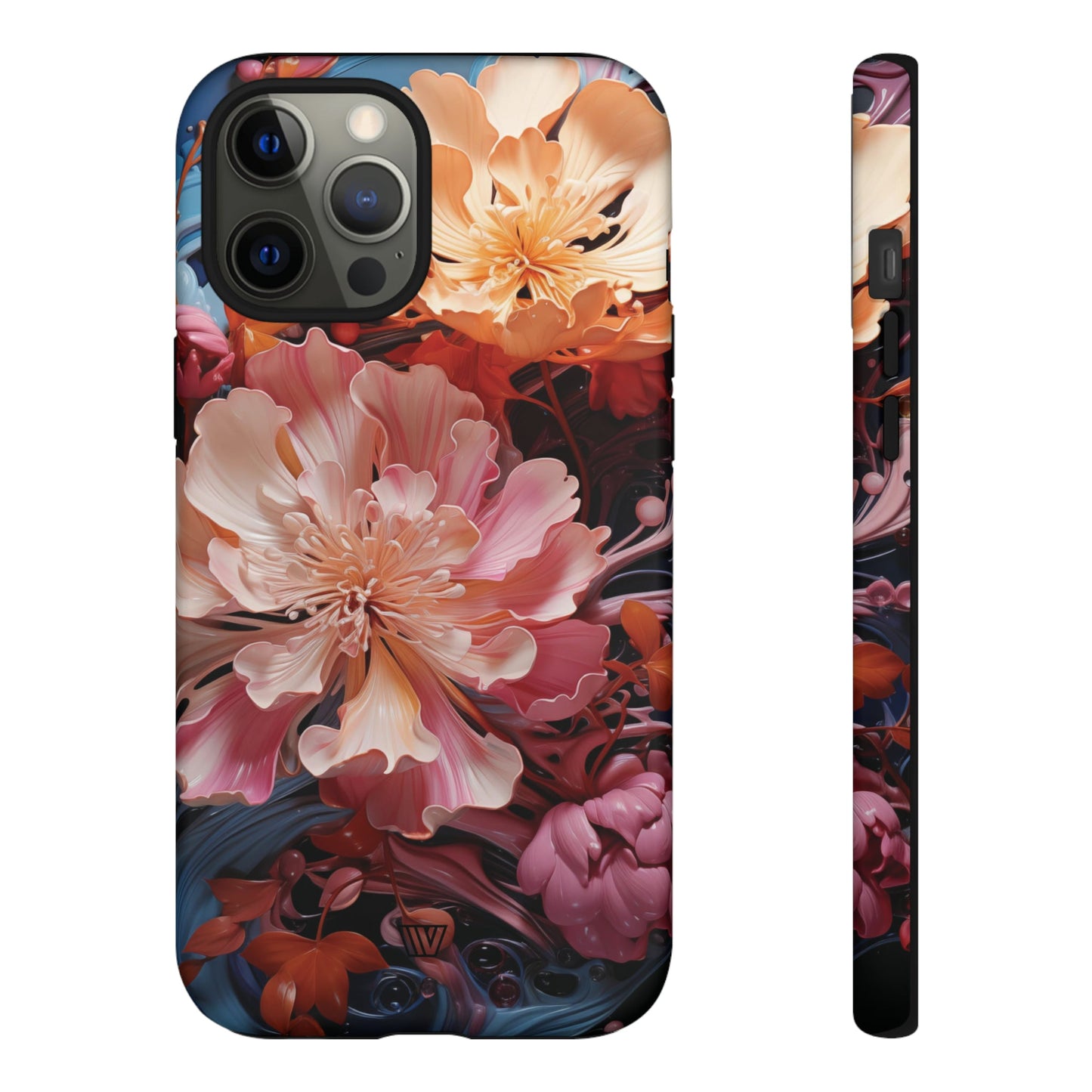 PAINT SWIRL FLOWERS | Tough Phone Case