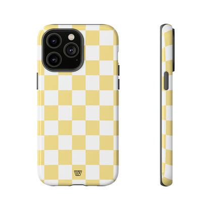 BANANA YELLOW CHECKERBOARD | Tough Phone Case