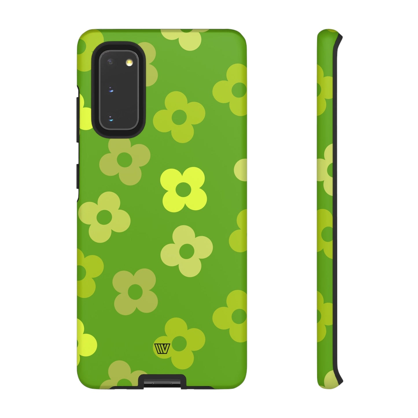 GREEN RETRO FLOWERS | Tough Phone Case