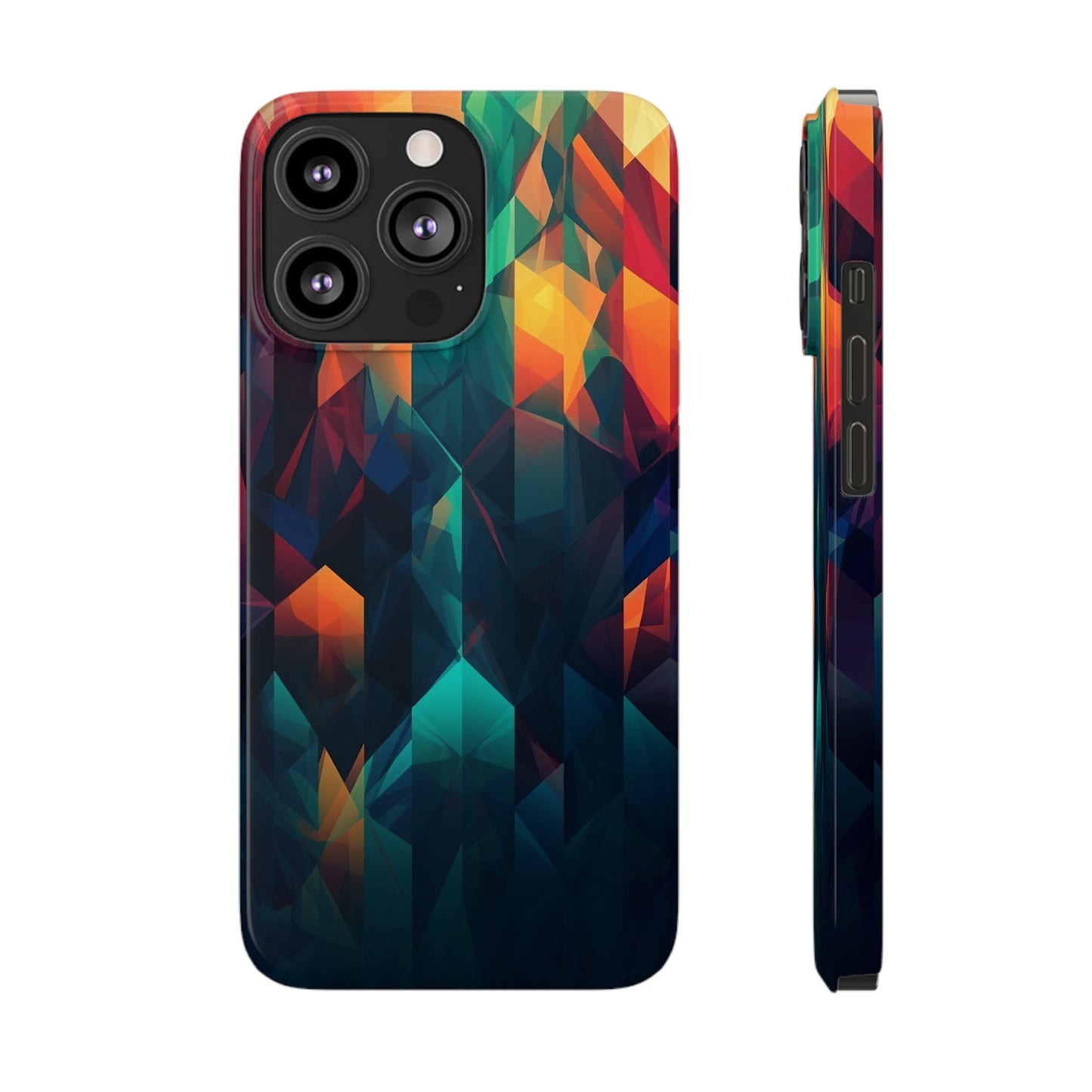 COLORFUL ABSTRACT GEOMETRY | Slim iPhone Case