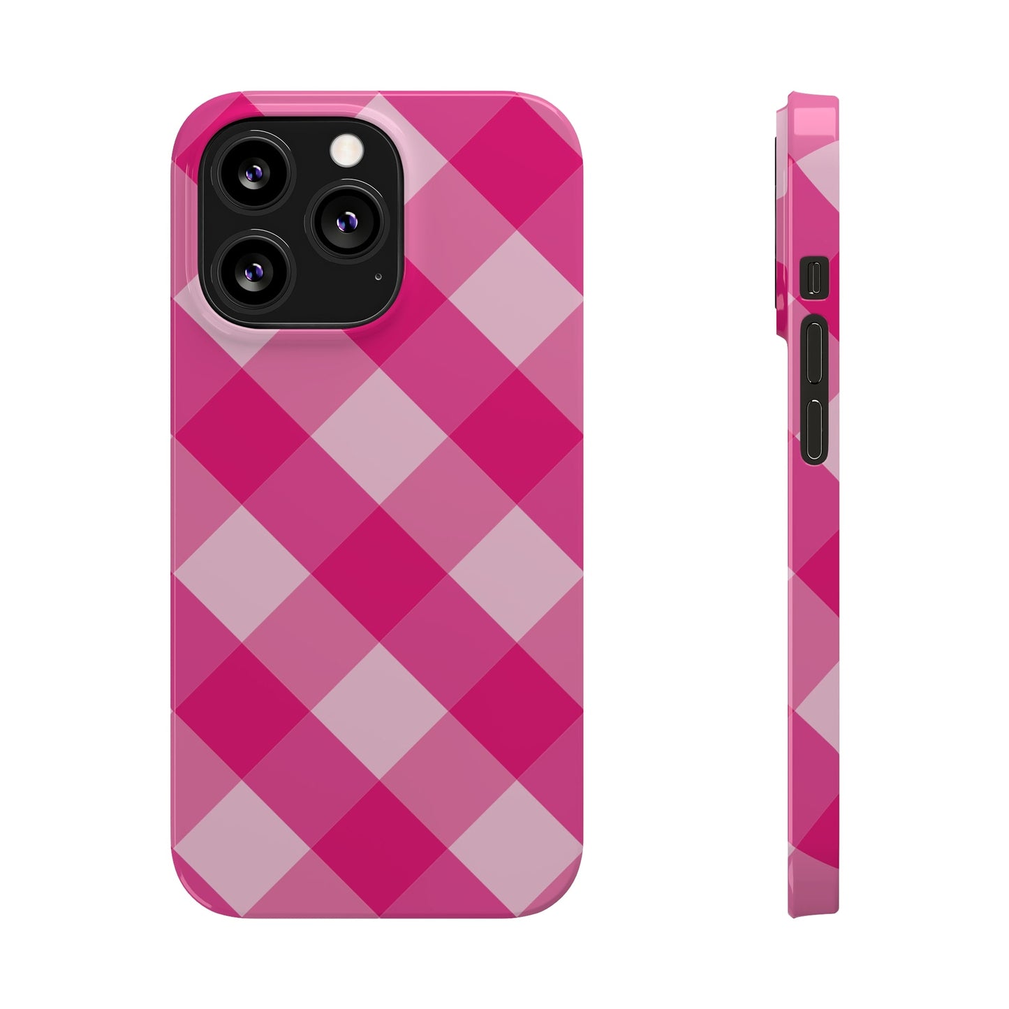 HOT PINK CLOTH Pattern  | Slim iPhone Case