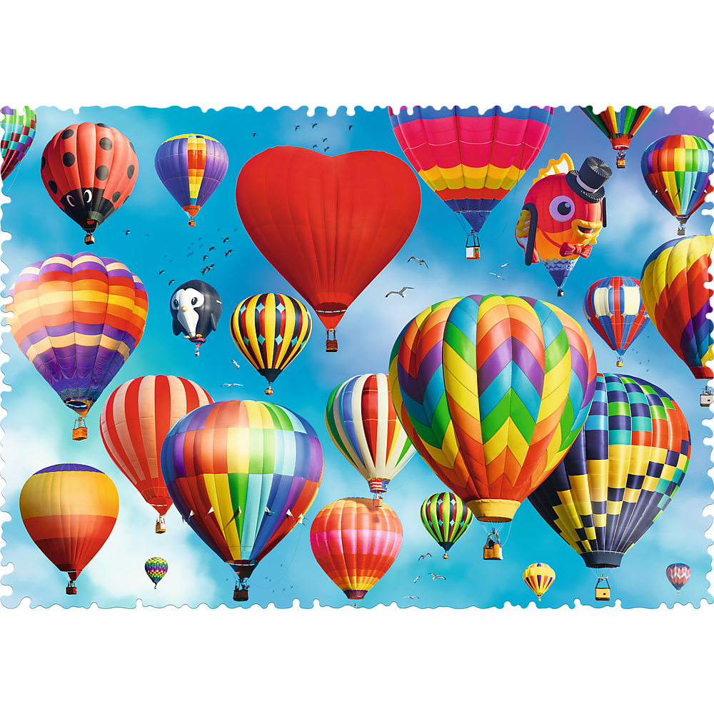 Crazy Shape 600 Piece Jigsaw Puzzles, Colorful balloons, Adult Puzzles, Trefl 11112