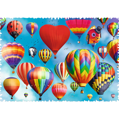 Crazy Shape 600 Piece Jigsaw Puzzles, Colorful balloons, Adult Puzzles, Trefl 11112