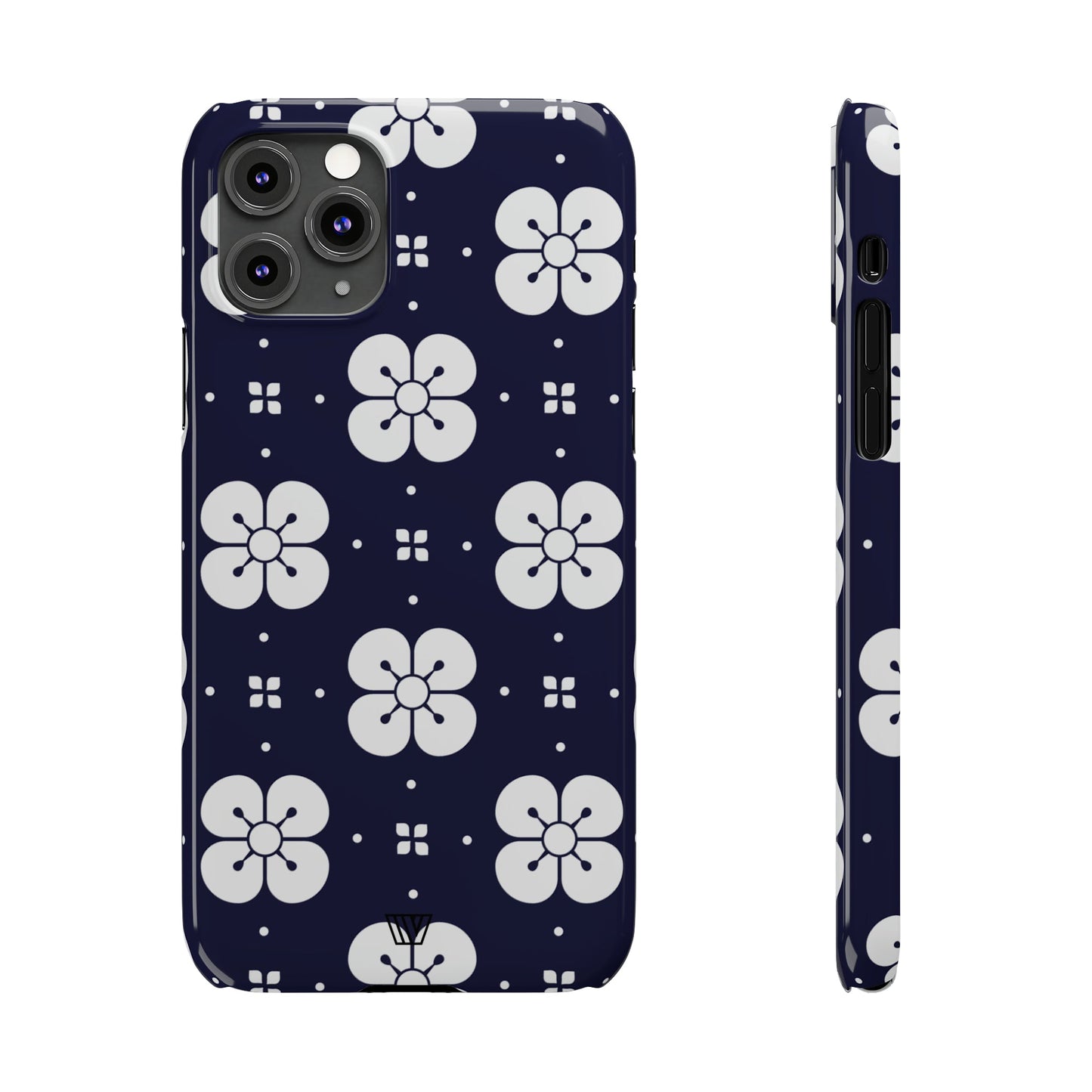 GEOMETRIC FLOWER BLUE | Slim iPhone Case