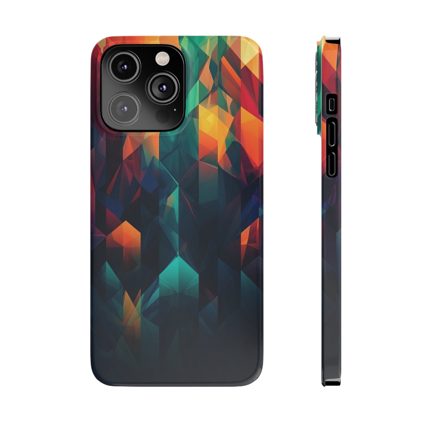 COLORFUL ABSTRACT GEOMETRY | Slim iPhone Case