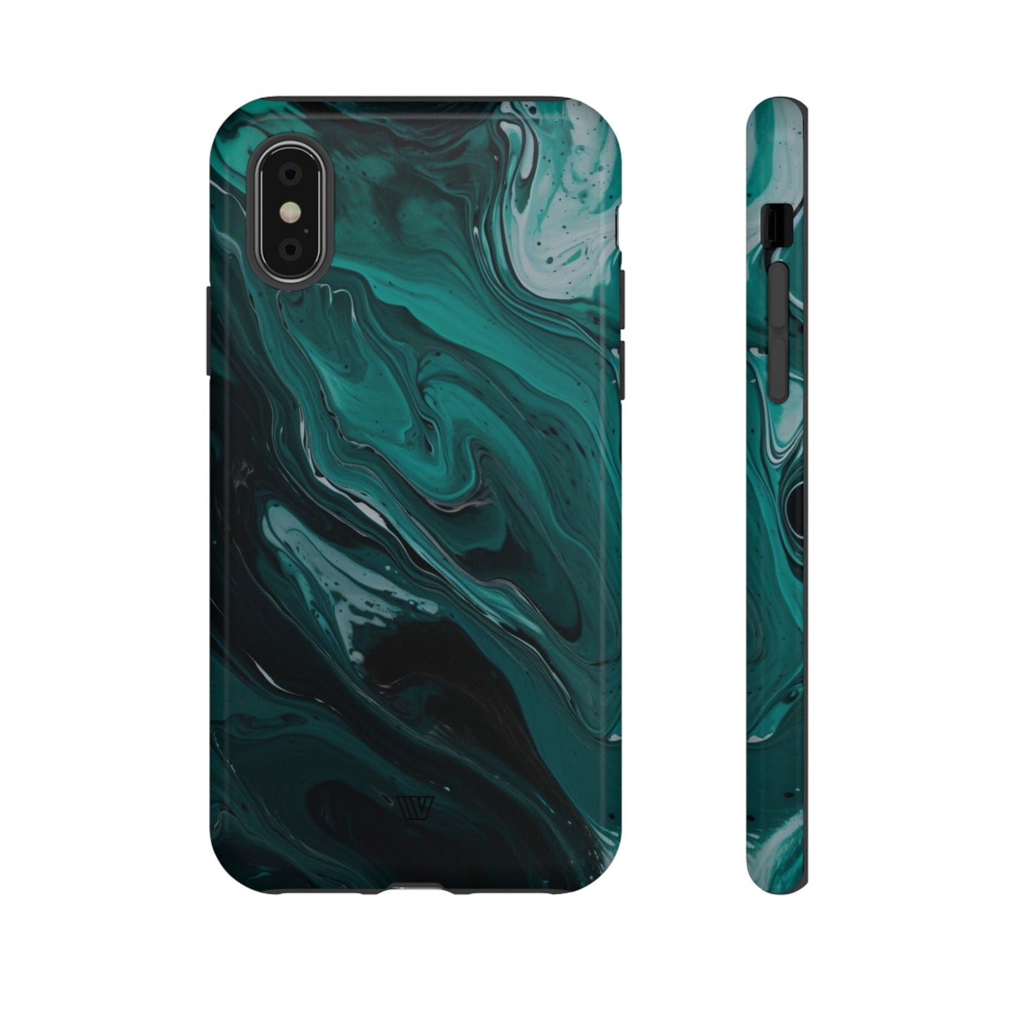 TEAL PAINT SWIRL | Tough Phone Case