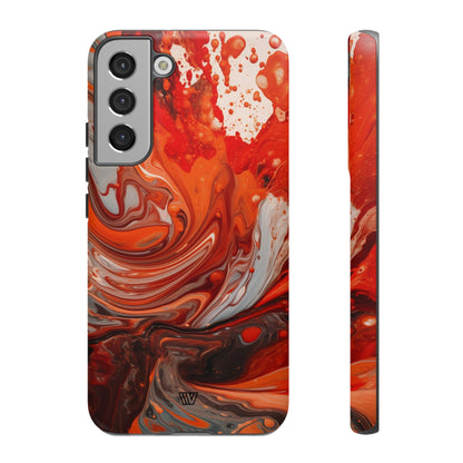 WHITE FIRE PAINT SWIRL | Tough Phone Case