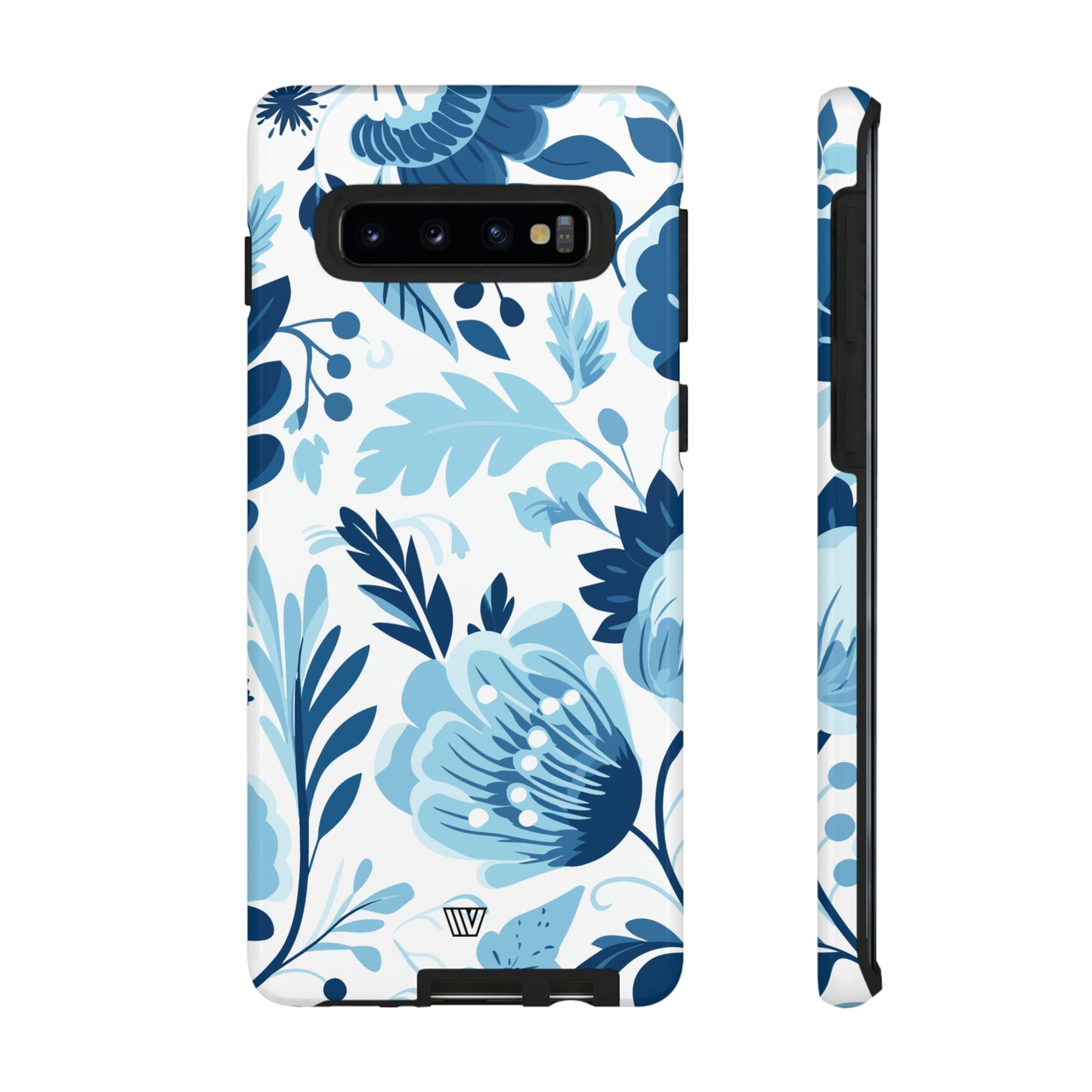 BLUE WHITE FLOWERS | Tough Phone Case