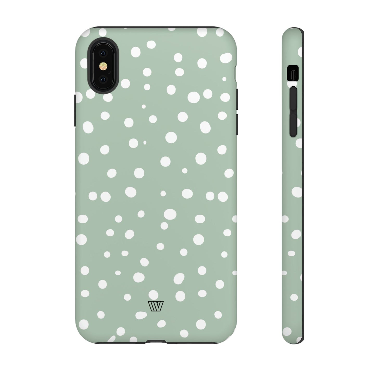 PASTEL GREEN DOTS | Tough Phone Case