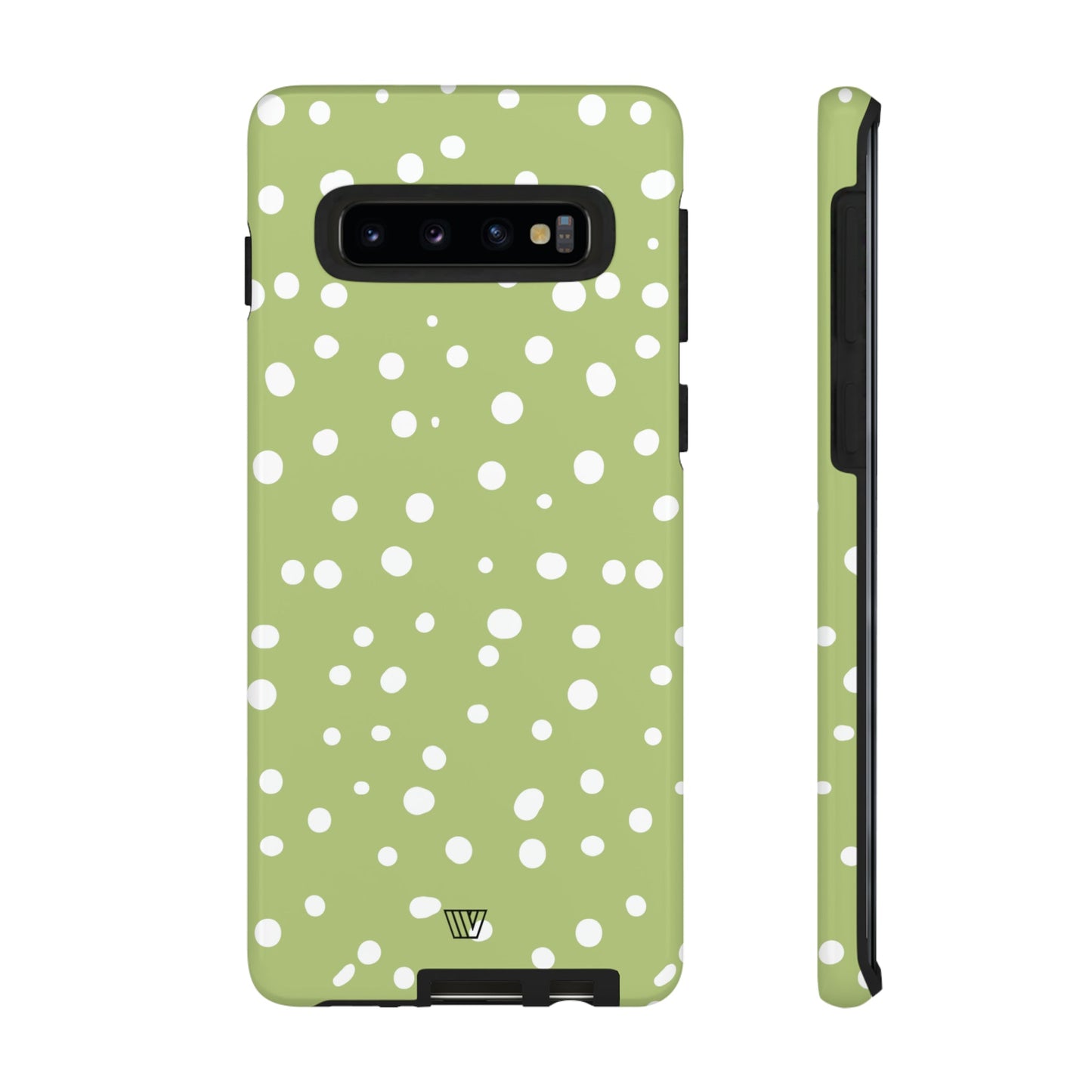 PALE OLIVE DOTS | Tough Phone Case