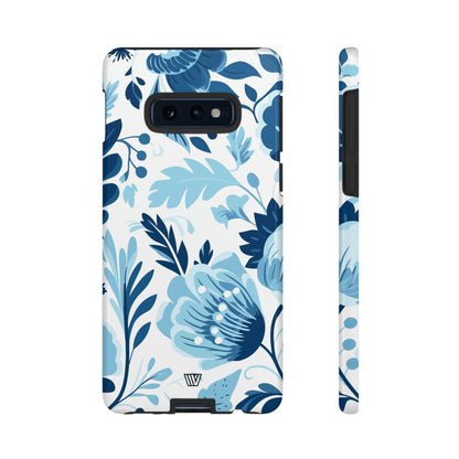 BLUE WHITE FLOWERS | Tough Phone Case