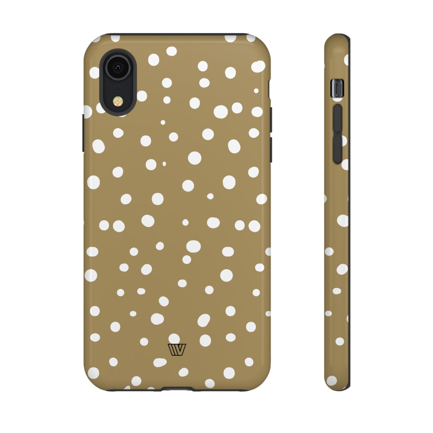 DARK BEIGE DOTS | Tough Phone Case