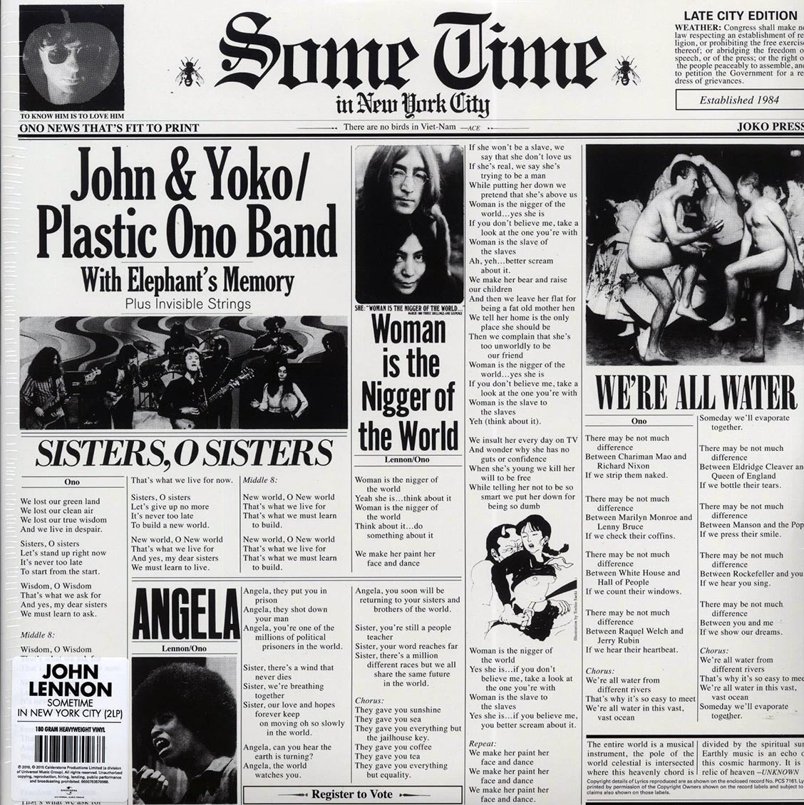 John Lennon, Yoko Ono, Plastic Ono Band, Elephant's Memory - Some Time In New York City (2xLP) (180g)