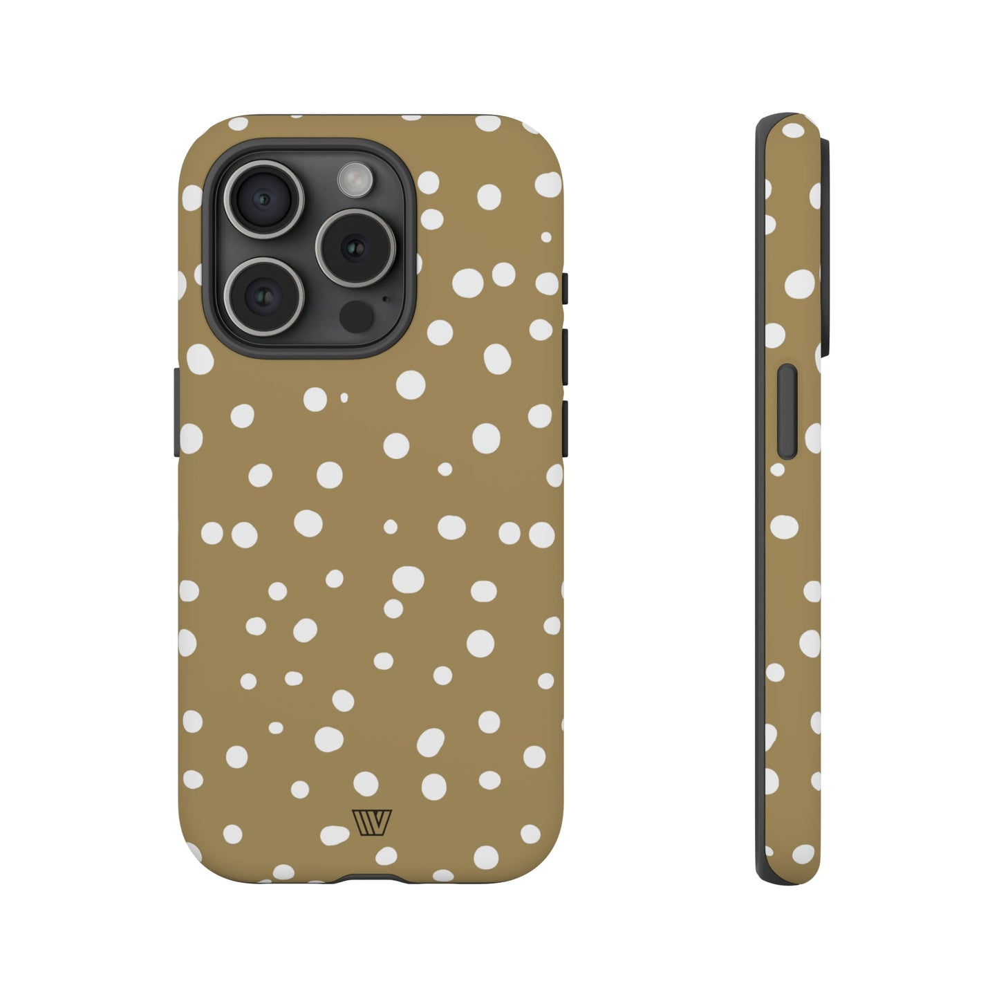 DARK BEIGE DOTS | Tough Phone Case