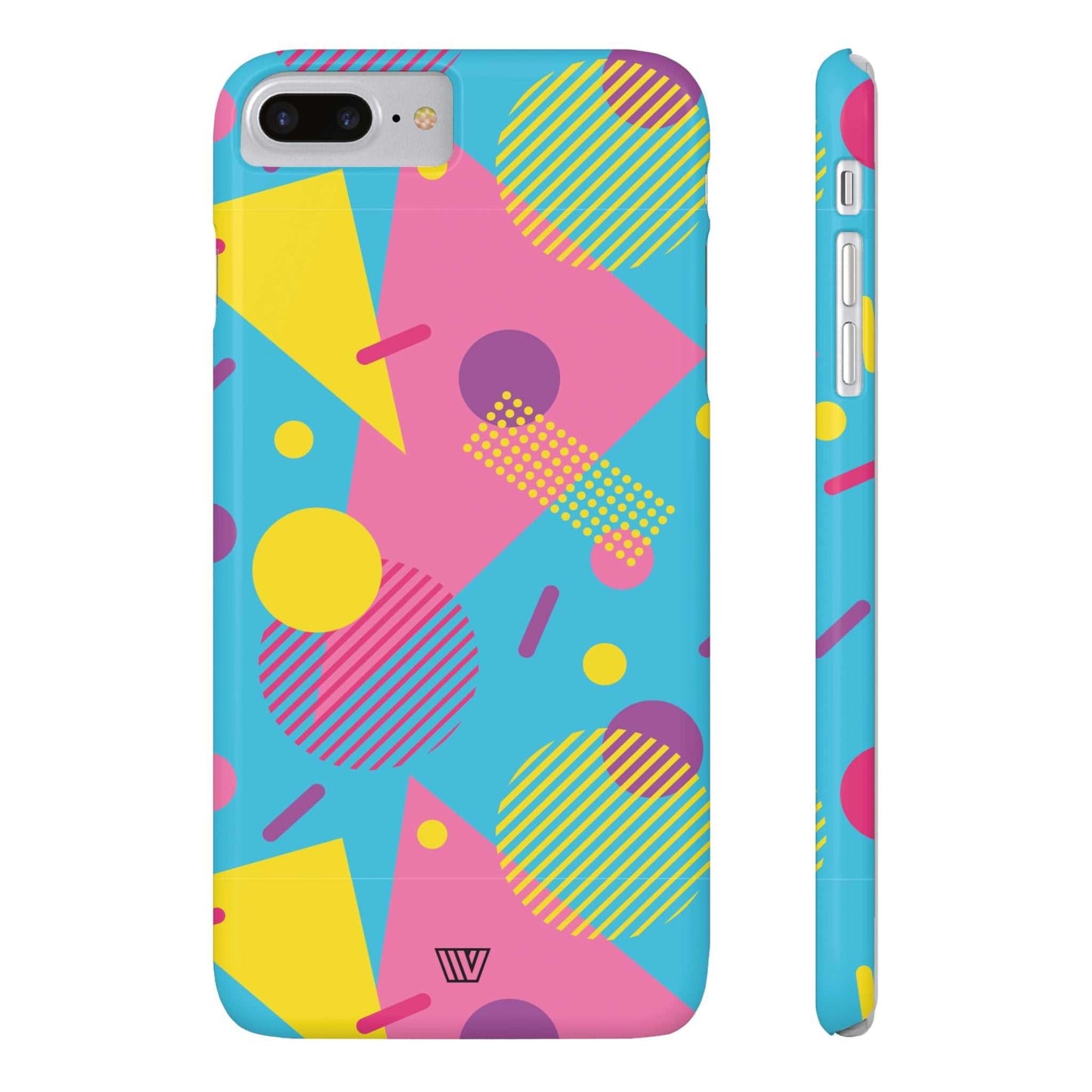 80s / 90s RETO PATTERN LIGHT BLUE | Slim iPhone Case