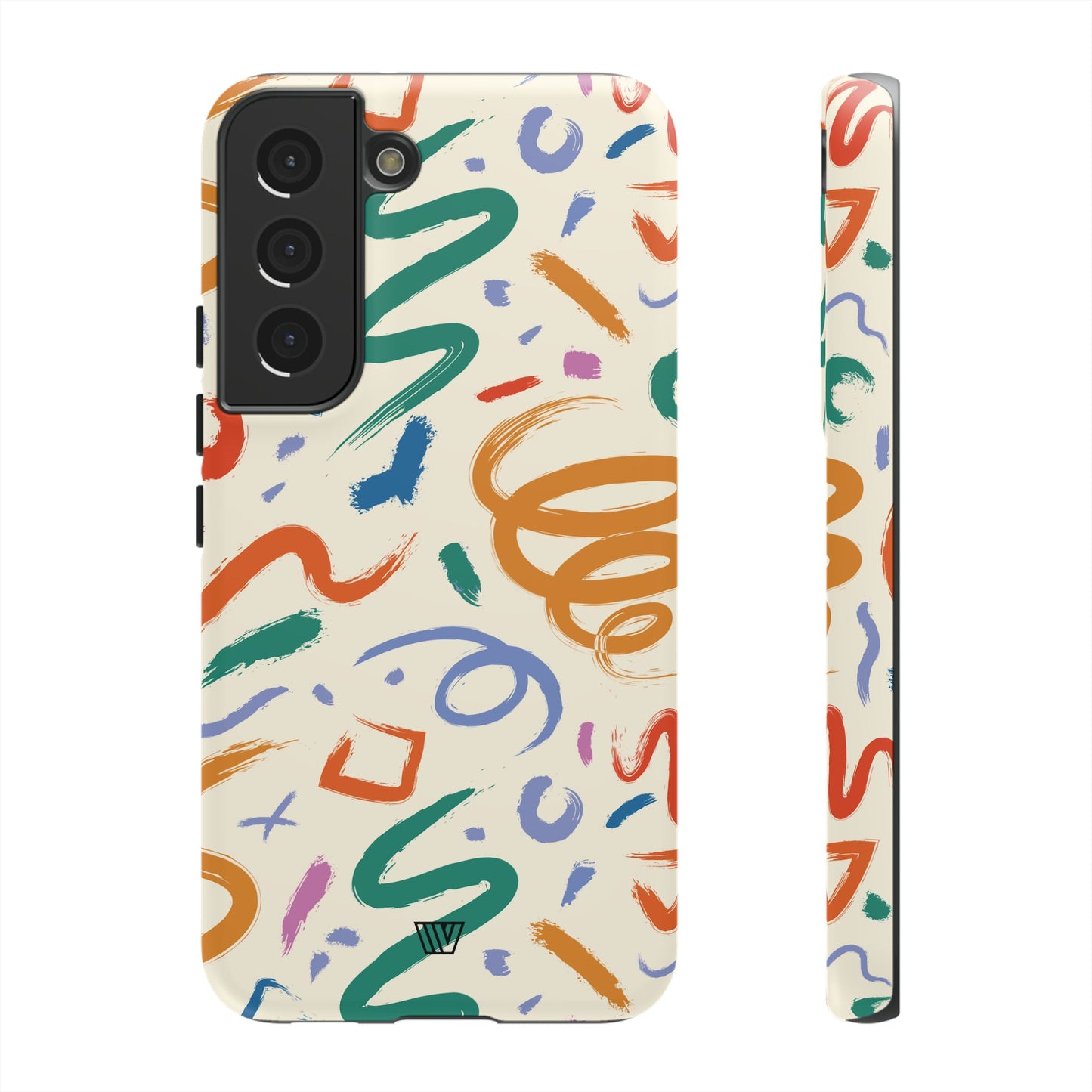 DOODLE PAINT BRUSH STROKES | Tough Phone Case