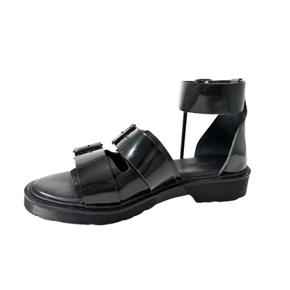 Blake double buckle chunky sandal black