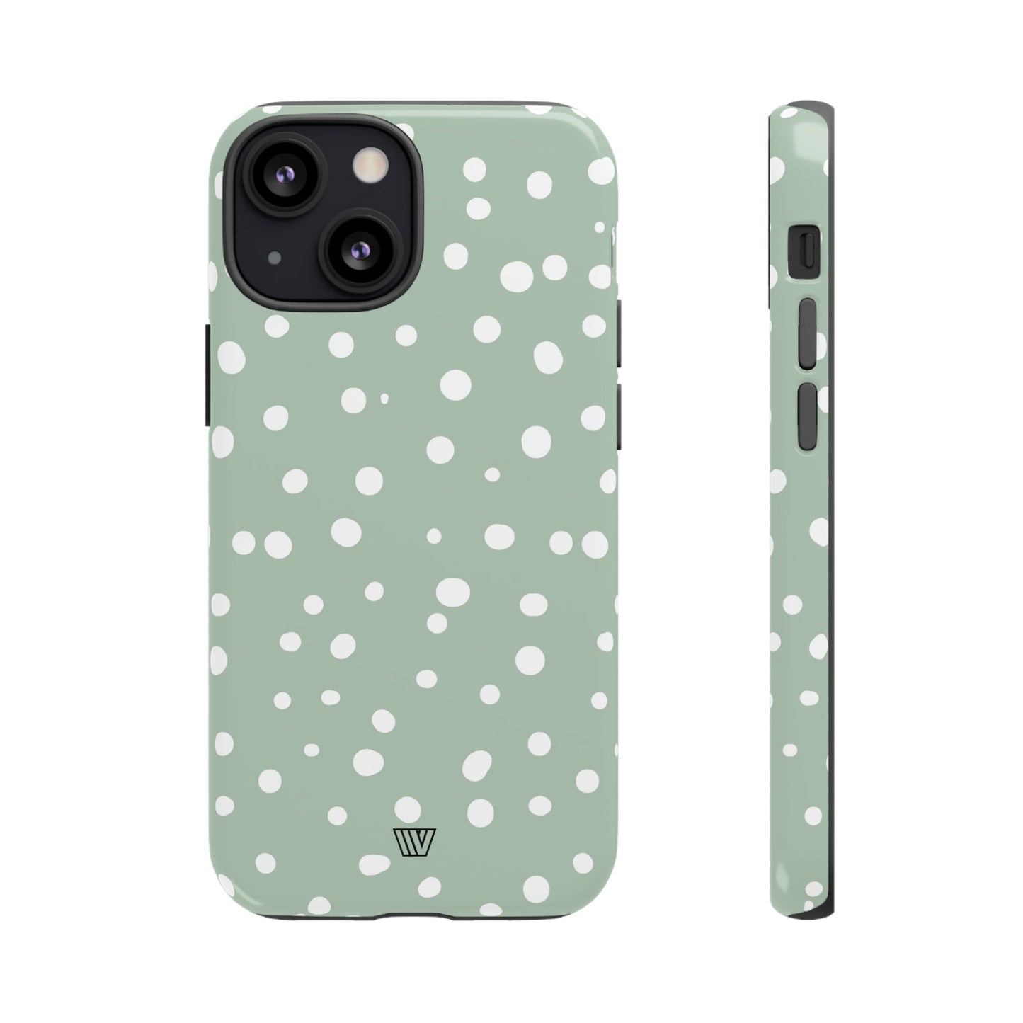 PASTEL GREEN DOTS | Tough Phone Case