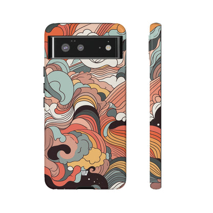 ABSTRACT DOODLE CLOUDS | Tough Phone Case