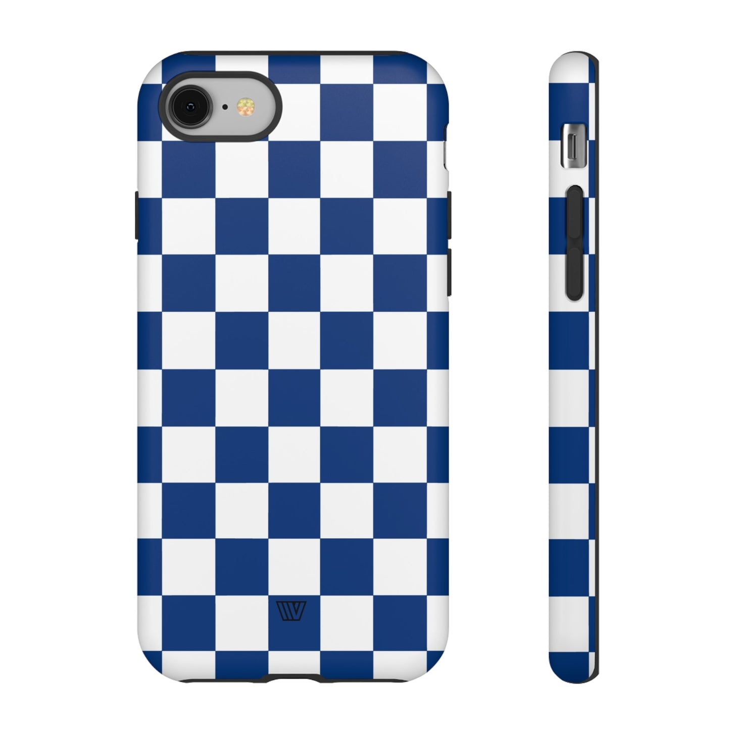 BLUE WHITE CHECKERBOARD | Tough Phone Case