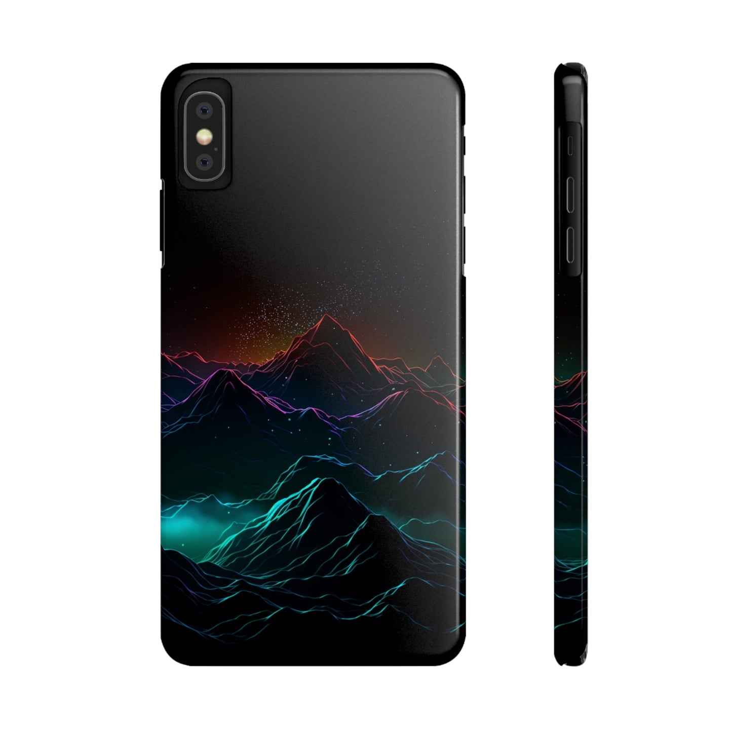 NEON MOUNTAINS | Slim iPhone Case