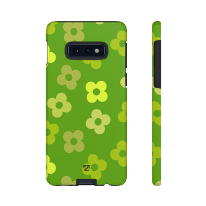 GREEN RETRO FLOWERS | Tough Phone Case