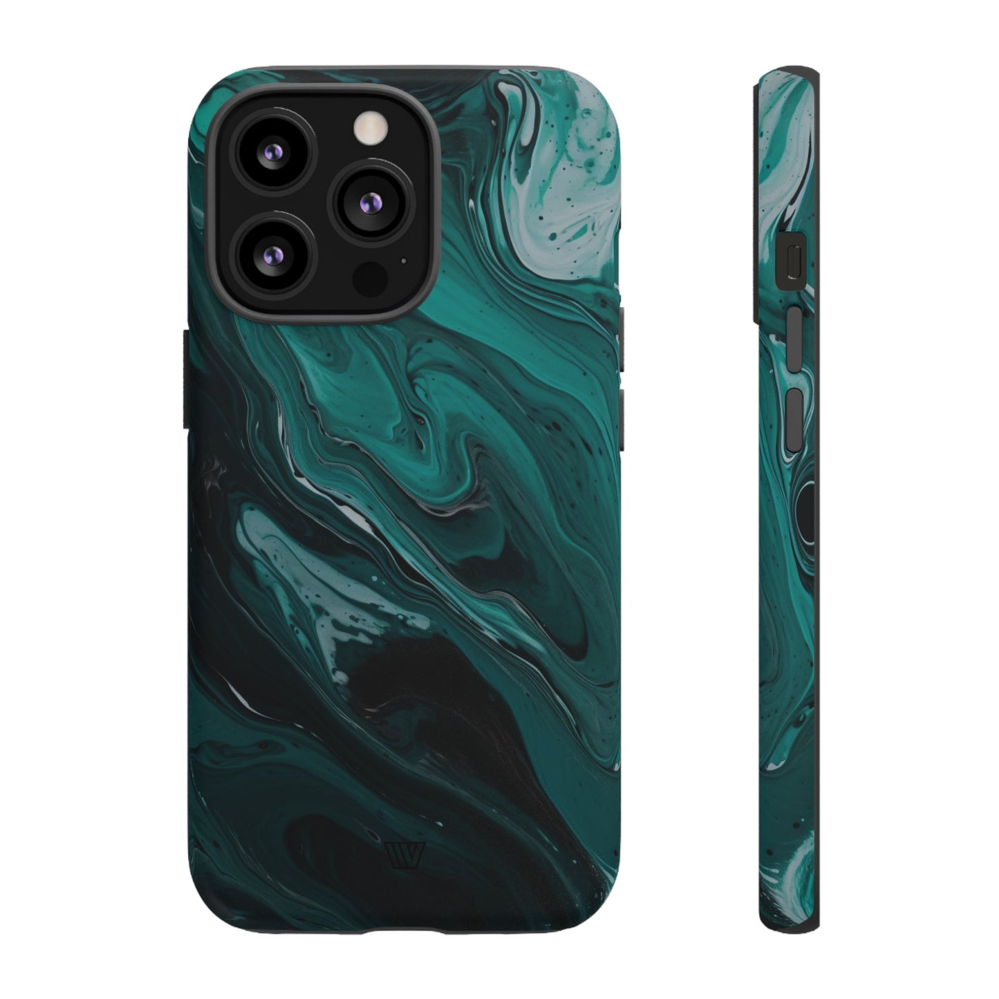 TEAL PAINT SWIRL | Tough Phone Case