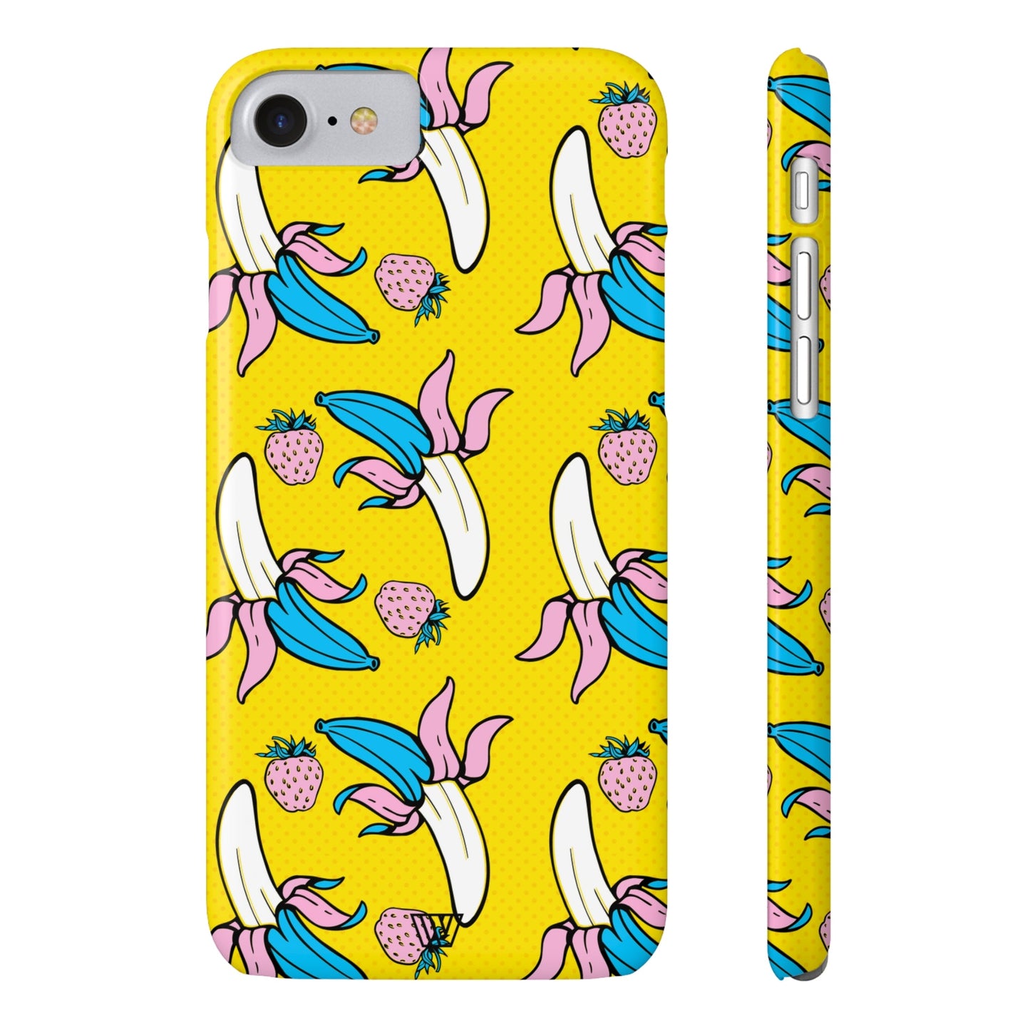 STRAWBERRY BANANA POP ART | Slim iPhone Case