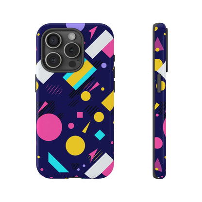 80s / 90s RETRO PATTERN DARK | Tough Phone Case