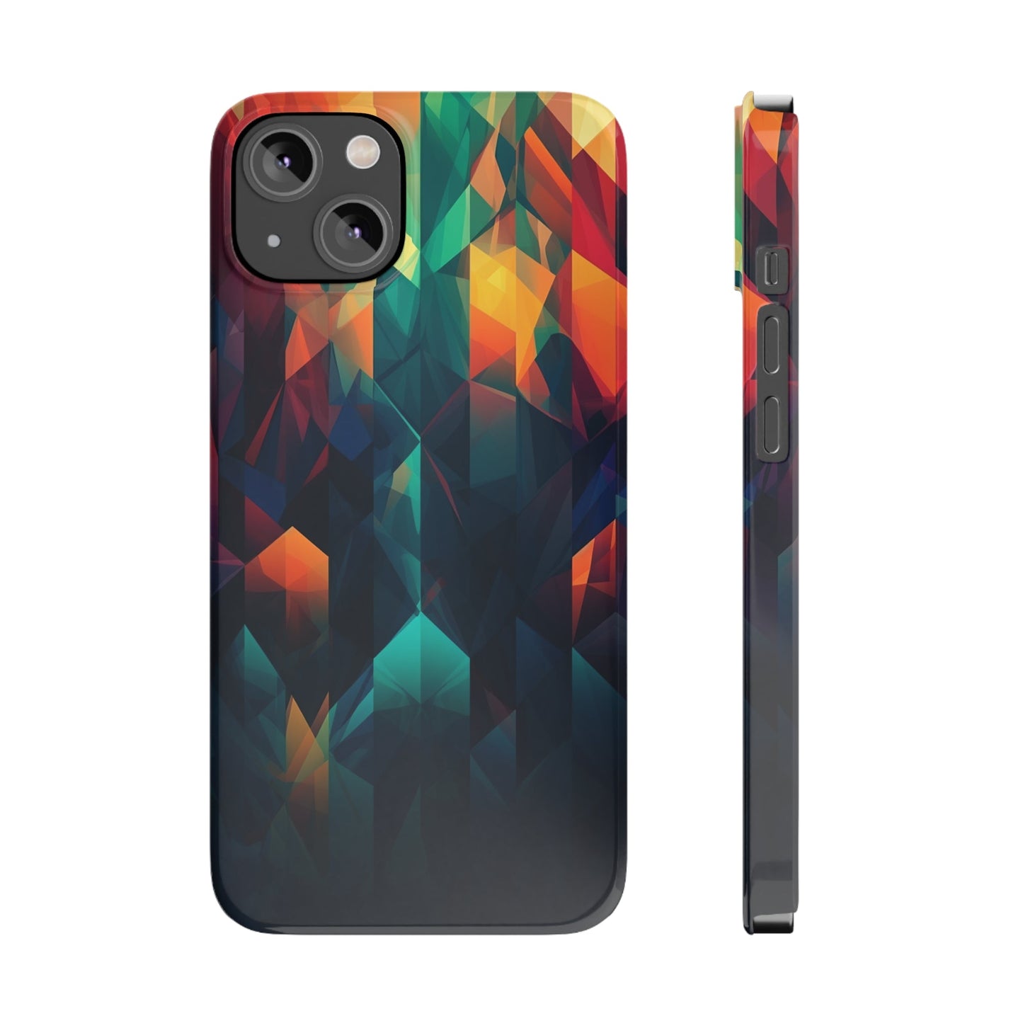 COLORFUL ABSTRACT GEOMETRY | Slim iPhone Case