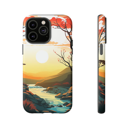 RIVER SUNSET | Tough Phone Case