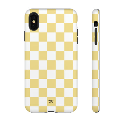 BANANA YELLOW CHECKERBOARD | Tough Phone Case