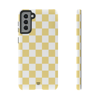 BANANA YELLOW CHECKERBOARD | Tough Phone Case