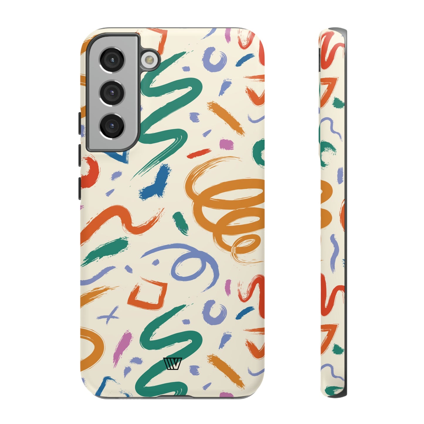 DOODLE PAINT BRUSH STROKES | Tough Phone Case