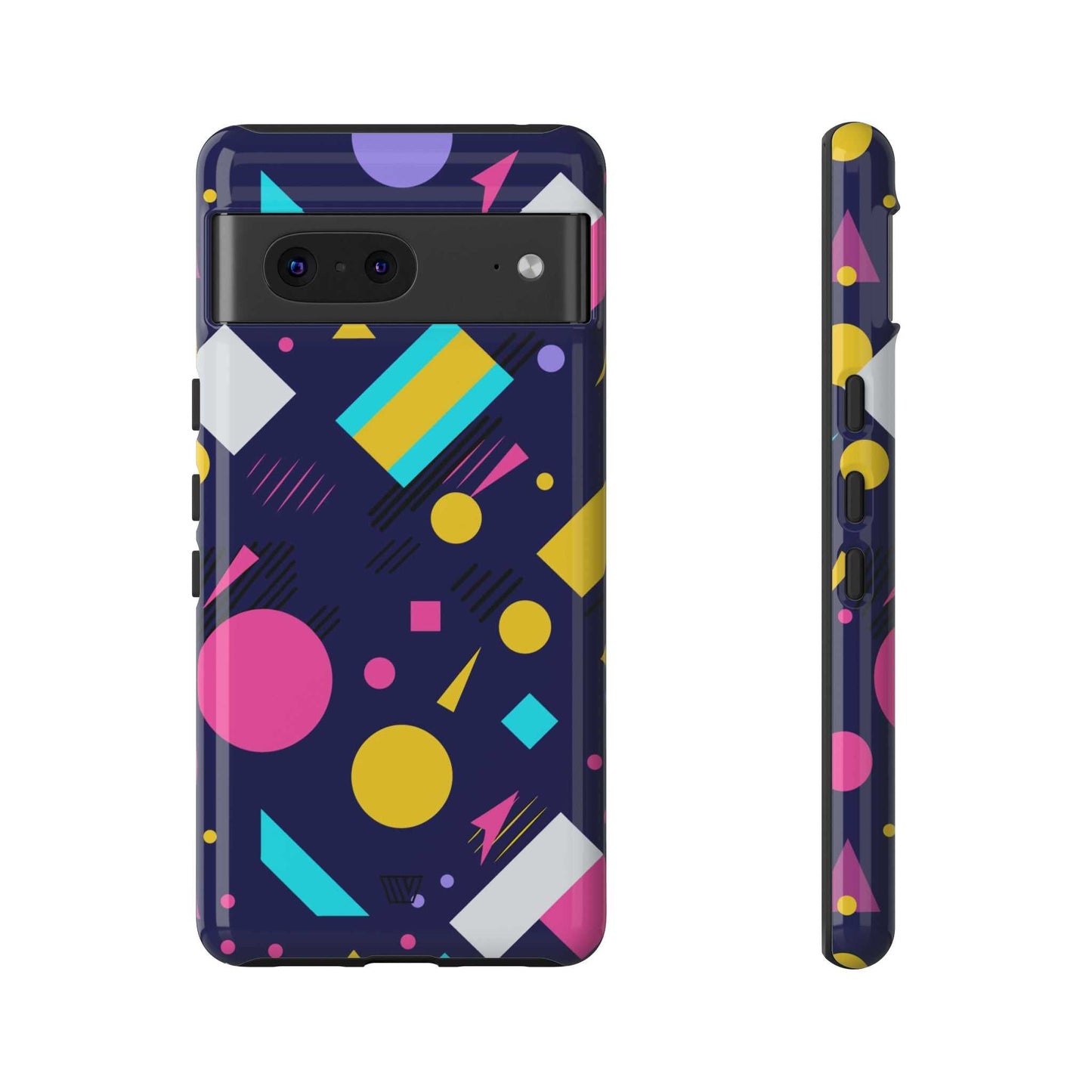 80s / 90s RETRO PATTERN DARK | Tough Phone Case