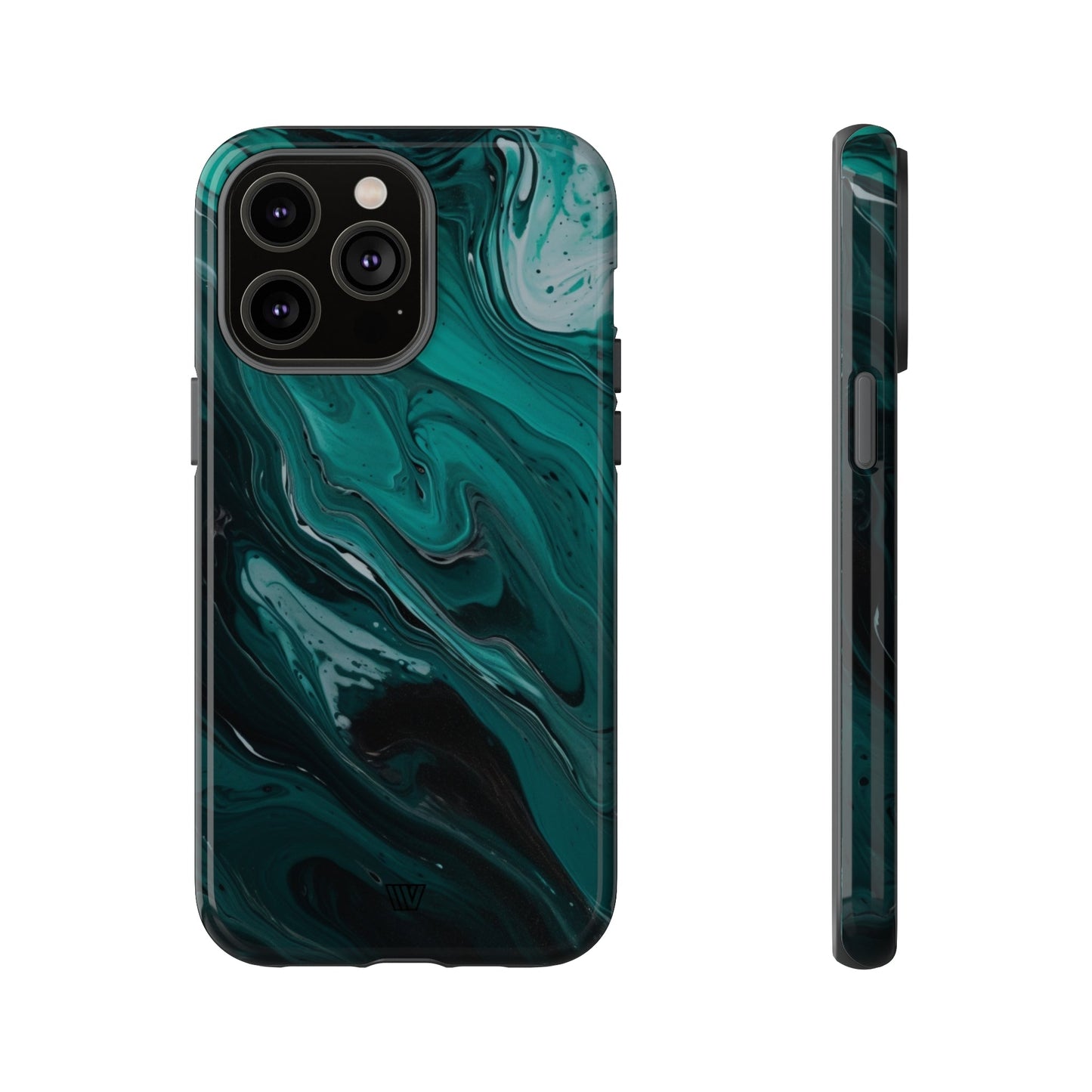 TEAL PAINT SWIRL | Tough Phone Case