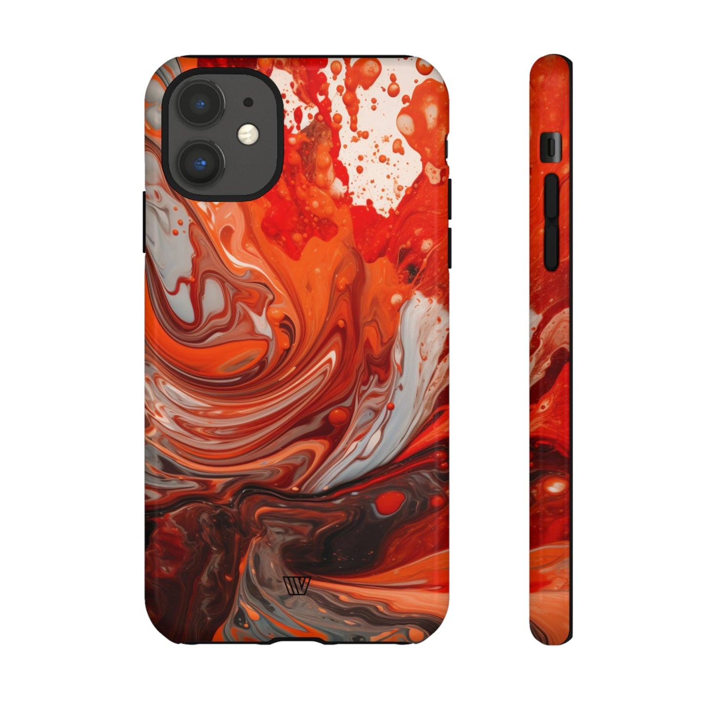 WHITE FIRE PAINT SWIRL | Tough Phone Case