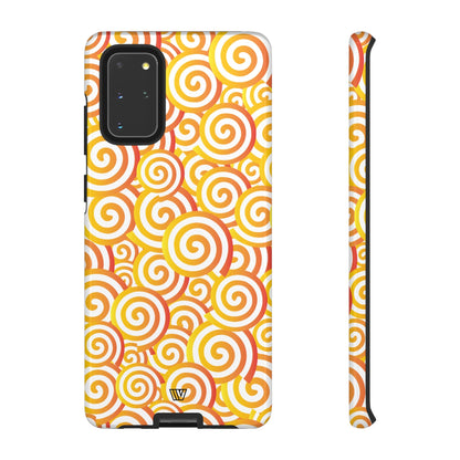 ABSTRACT SPIRAL ORANGE | Tough Phone Case