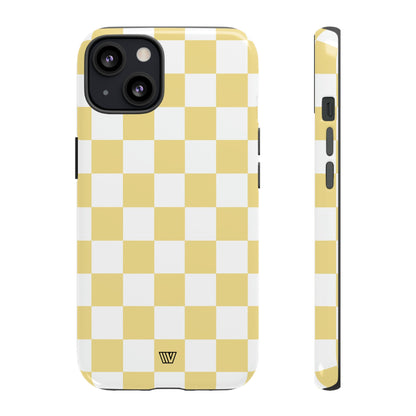 BANANA YELLOW CHECKERBOARD | Tough Phone Case