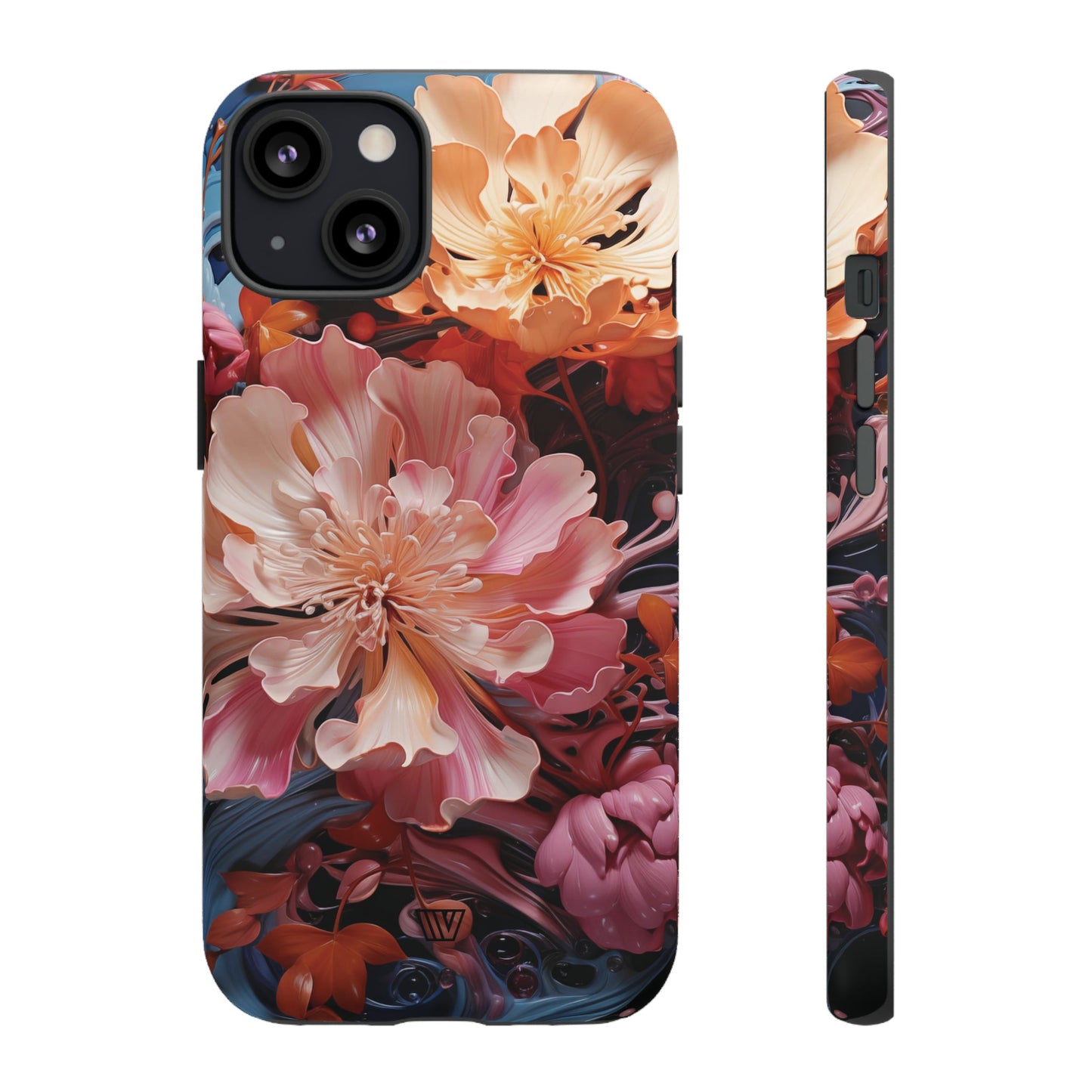 PAINT SWIRL FLOWERS | Tough Phone Case