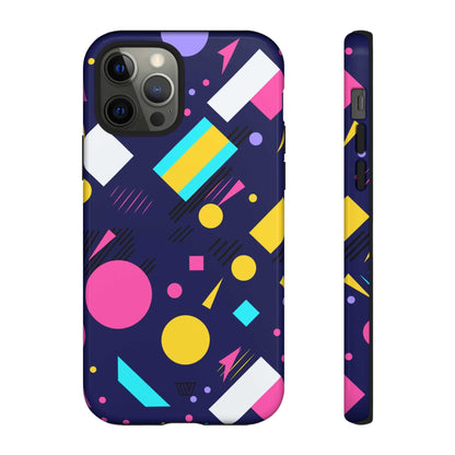 80s / 90s RETRO PATTERN DARK | Tough Phone Case