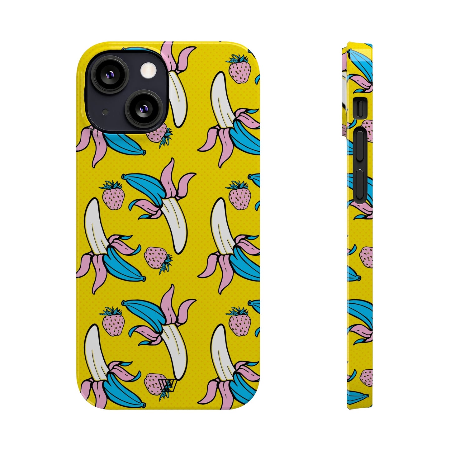 STRAWBERRY BANANA POP ART | Slim iPhone Case