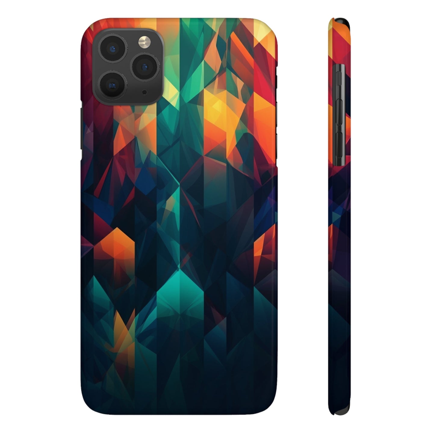 COLORFUL ABSTRACT GEOMETRY | Slim iPhone Case