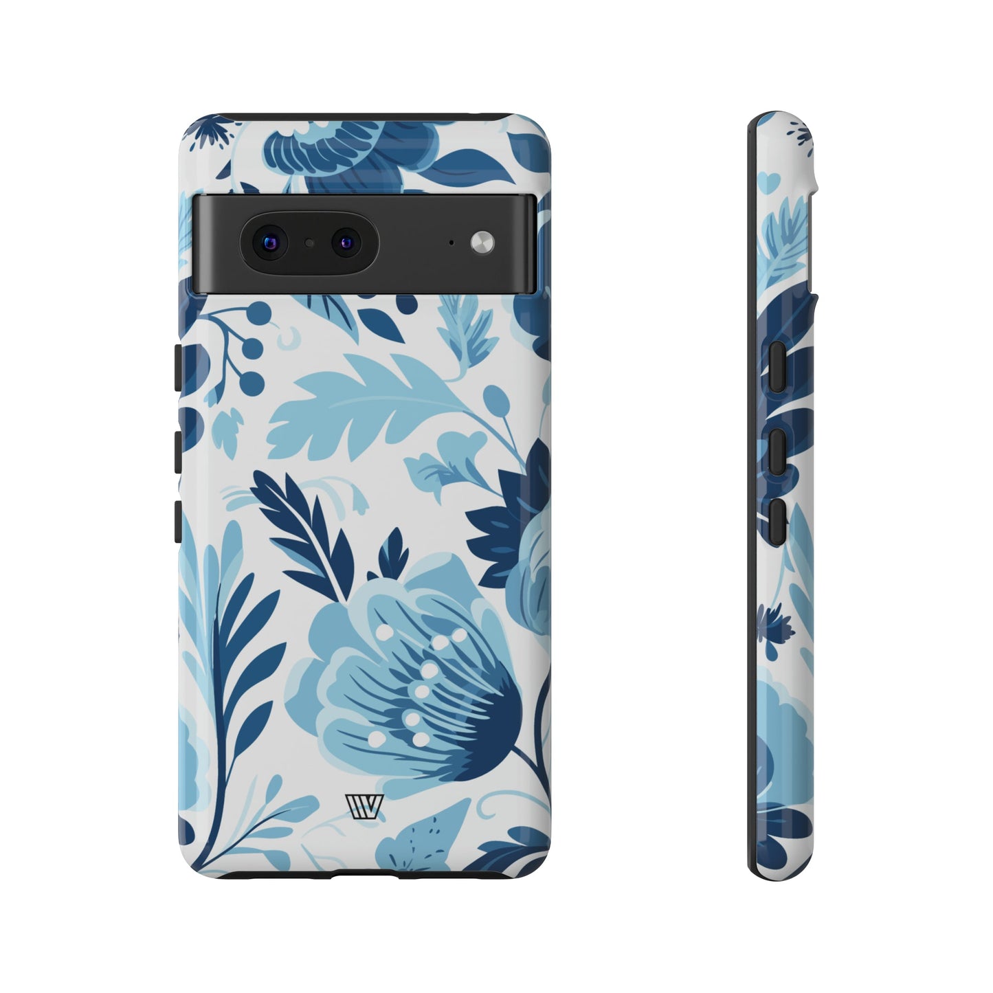 BLUE WHITE FLOWERS | Tough Phone Case