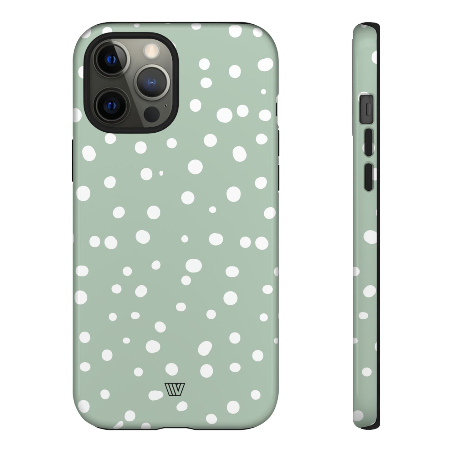 PASTEL GREEN DOTS | Tough Phone Case