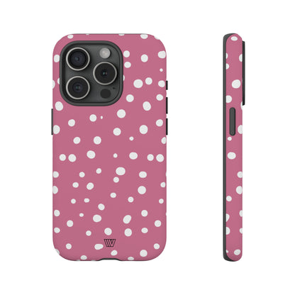 BLUSH RED DOTS | Tough Phone Case