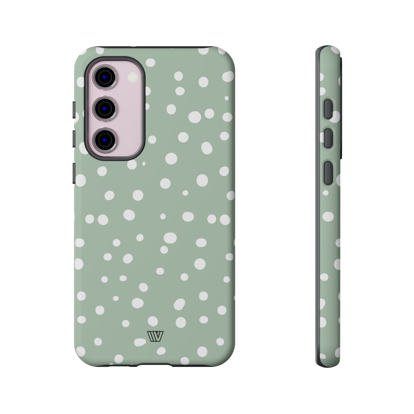 PASTEL GREEN DOTS | Tough Phone Case