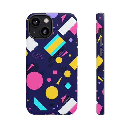 80s / 90s RETRO PATTERN DARK | Tough Phone Case