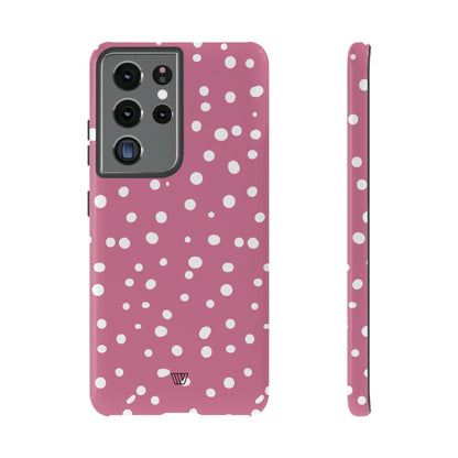 BLUSH RED DOTS | Tough Phone Case